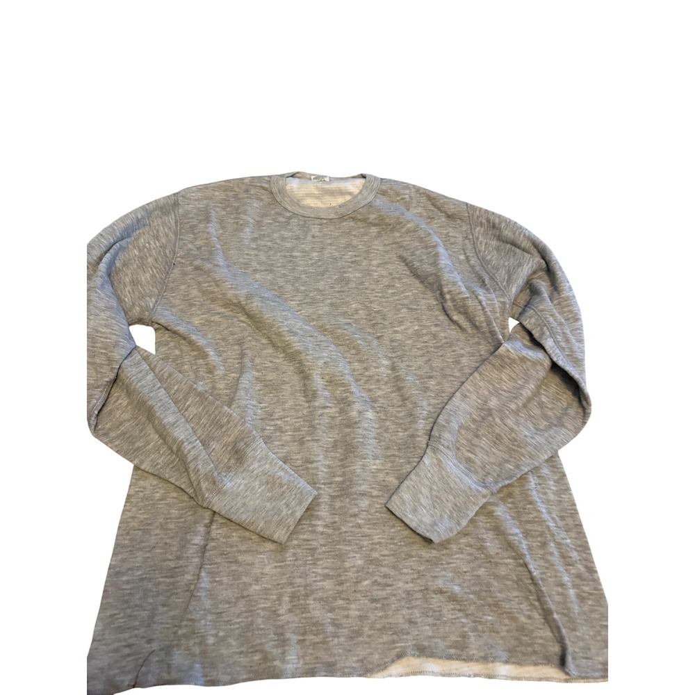 Vintage Morgan Mills Performance Wear Thermal Shirt Gray XL Made in USA 90s Mens